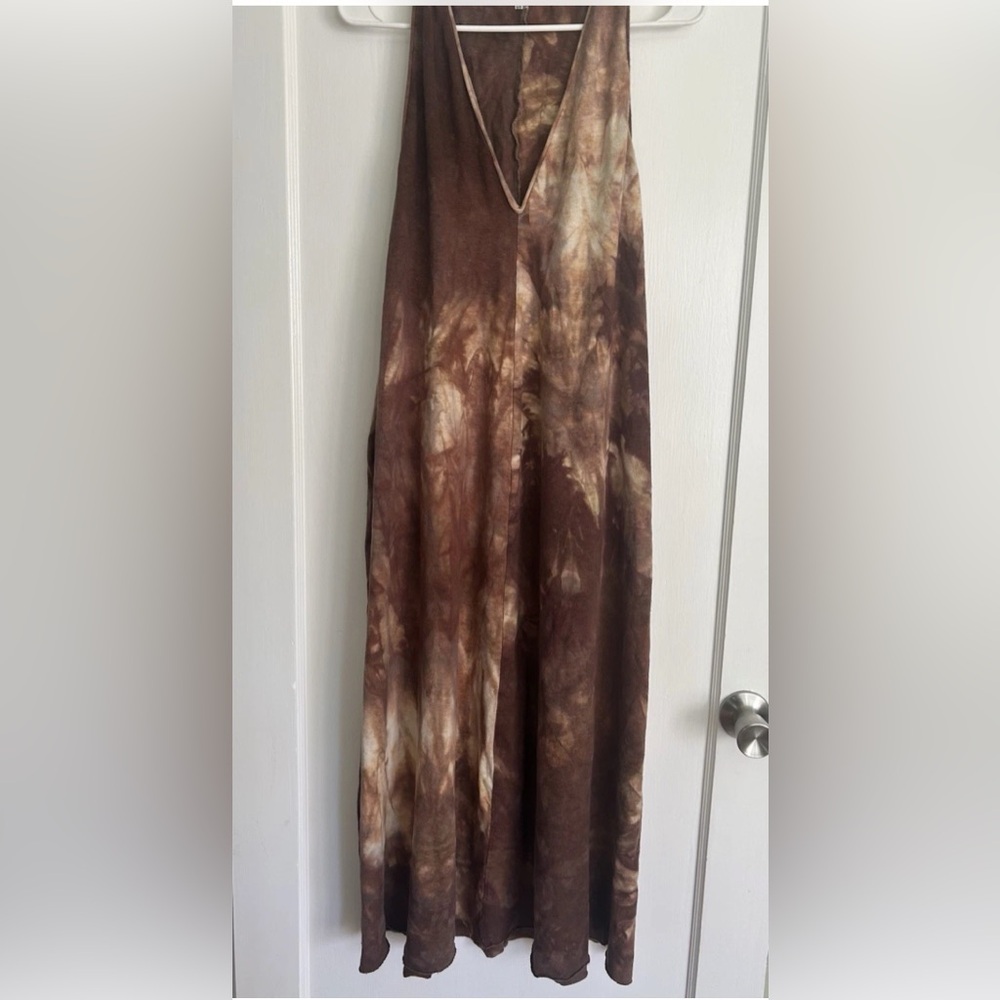 Sinew Moon hemp maxi  sundress XS/S brown